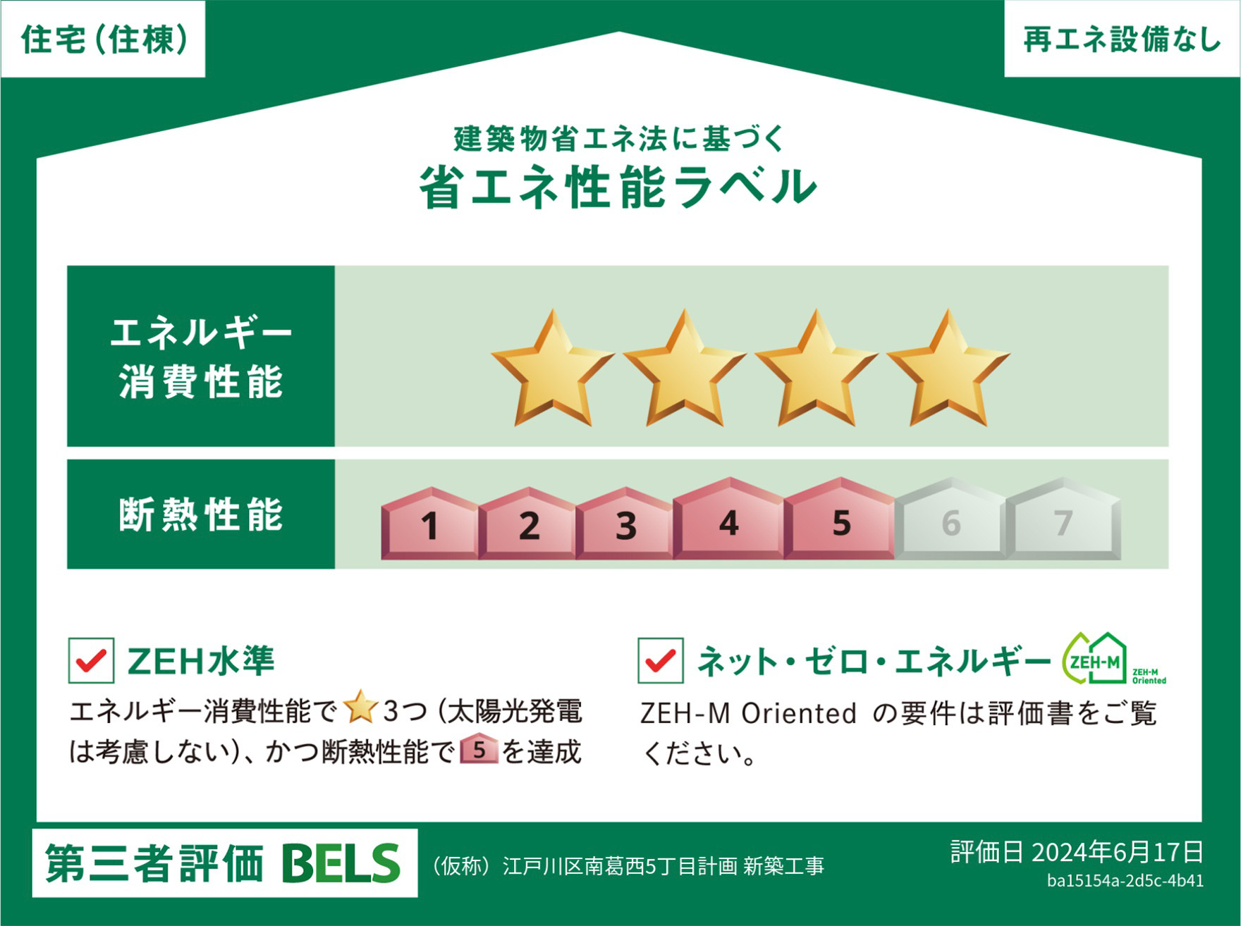 建築物省エネ法に基づく省エネ性能ラベル