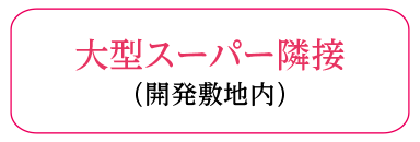 大型スーパー隣接（開発敷地内）